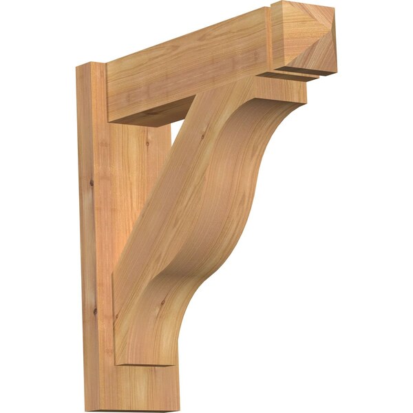 Ekena Millwork Funston Smooth Arts and Crafts Outlooker, Western Red Cedar, 5 1/2"W x 20"D x 20"H OUT06X20X20FST03SWR - main